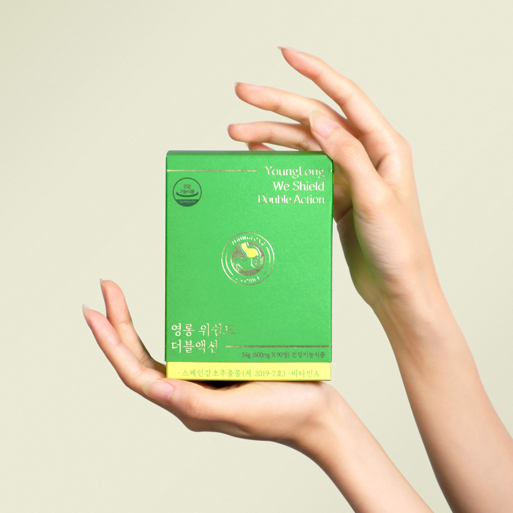 3+1영롱 위쉴드 더블액션[헬리코박터 균]스페인 감초추출물 부원료 뮤신 알긴산 이미지 4