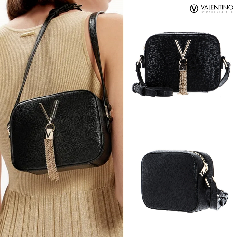 발렌티노 마리오 디비나 크로스백 숄더백 여성가방 VBS1R409G NERO/GOLD - 메인 이미지