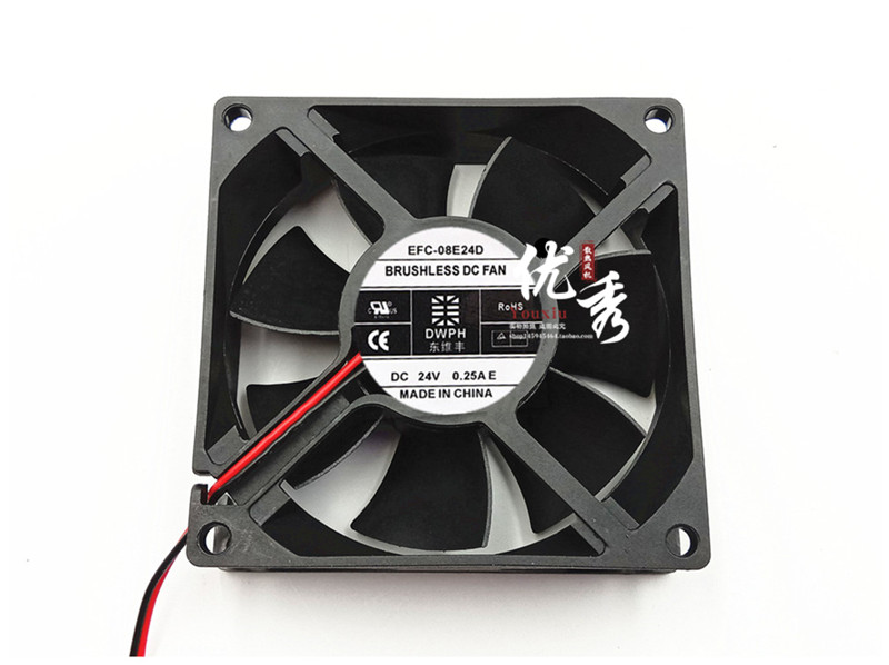 새로운 Dongweifeng EFC-08E24D 8025 8cm 24V0.25A 히타치 엘리베이터 인버터 냉각 팬 : 투포유진상사