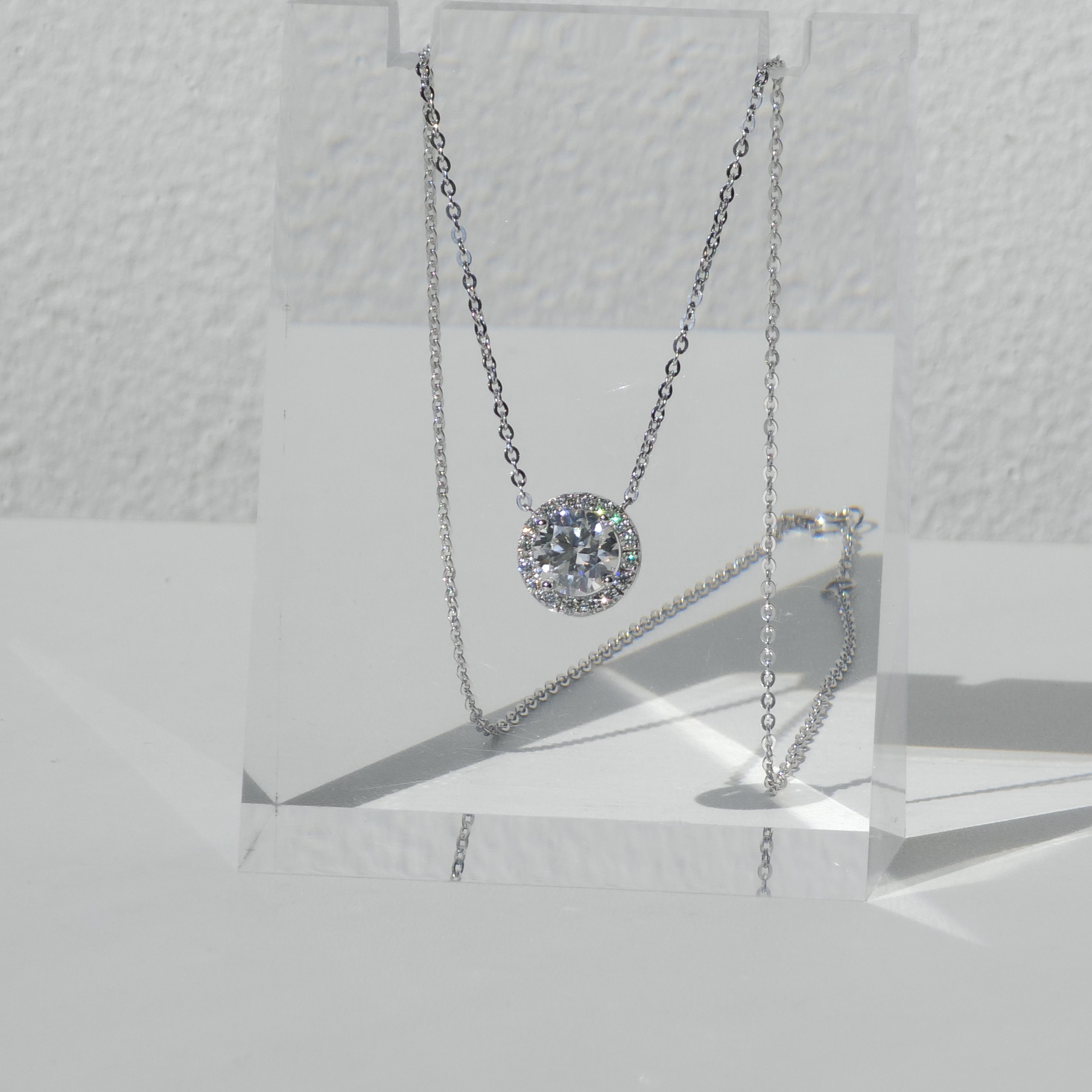 랩다이아 목걸이 헤일로 2캐럿 랩다이아몬드 IGI 14k 18k 이미지 6