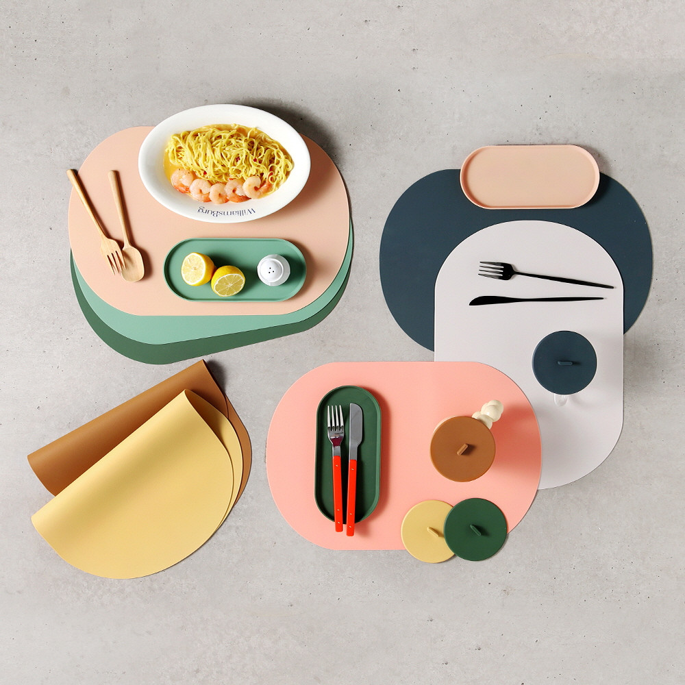 마리포사 테카포 실리콘 식탁매트 테이블매트 방수 논슬립