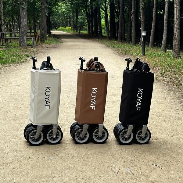 캠핑웨건 접이식 광폭 타이어 테이블 브레이크 대형 웨건 3종 폴딩 카트 손수레