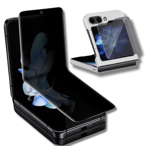 사생활 보호 프라이버시 액정보호필름 내부 외부SET 갤럭시Z 플립5, 1매입