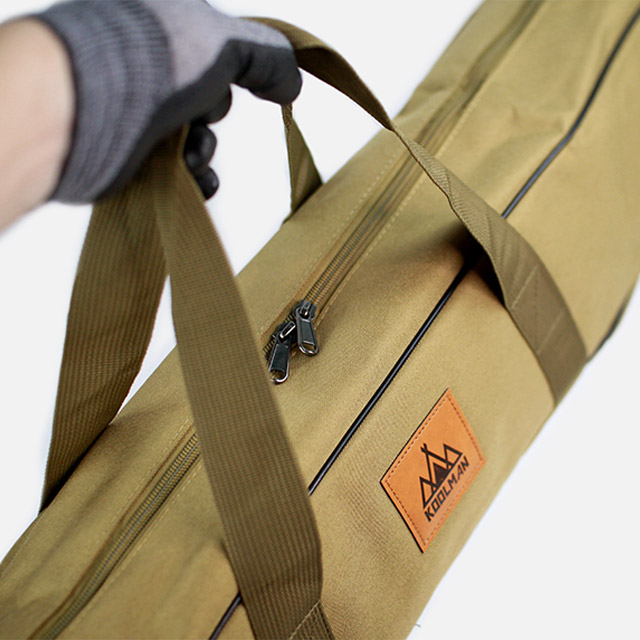 KOOLMAN 쿨맨 캠핑 폴대 가방 컴팩트 수납 정리 98cm 올리브그린