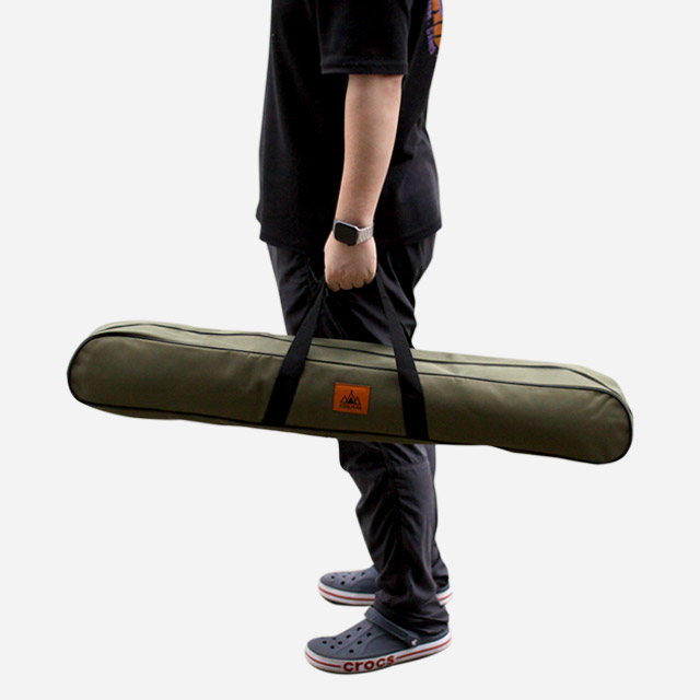 KOOLMAN 쿨맨 캠핑 폴대 가방 컴팩트 수납 정리 98cm 올리브그린