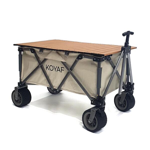 캠핑웨건 접이식 광폭 타이어 테이블 브레이크 대형 웨건 3종 폴딩 카트 손수레