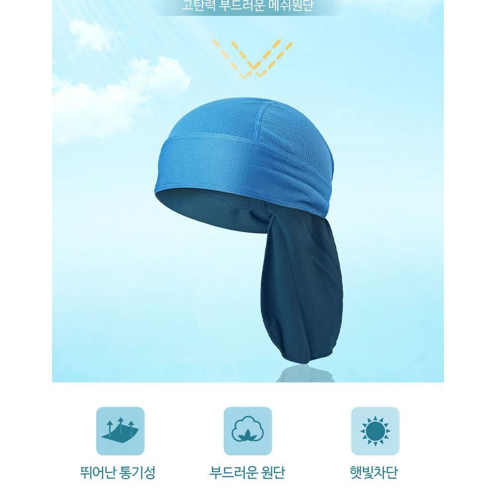 워터파크 헤어밴드 물놀이 두건 땀 모자 물놀이 헤어밴드 - 상세 이미지 4