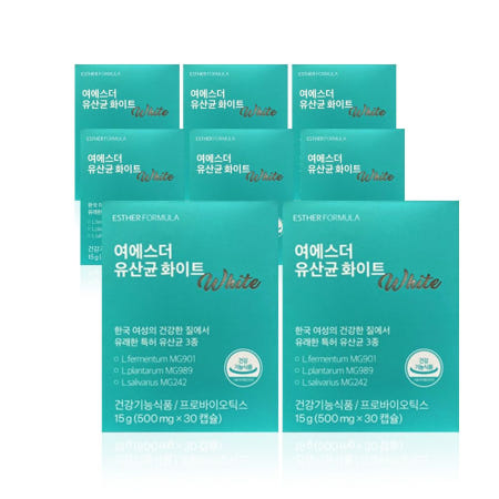 에스더포뮬러 여에스더 유산균 화이트 500mg 30캡슐 8개 GT
