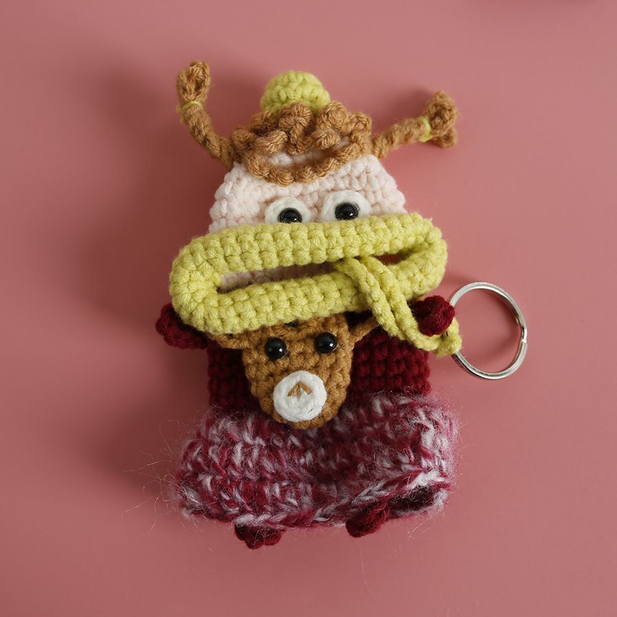 언제나B 뜨개키링 차키 손뜨개 인형 우정 자동차 니트 가방 키홀더 열쇠고리 여성 키링 keyring 에어팟 파우치