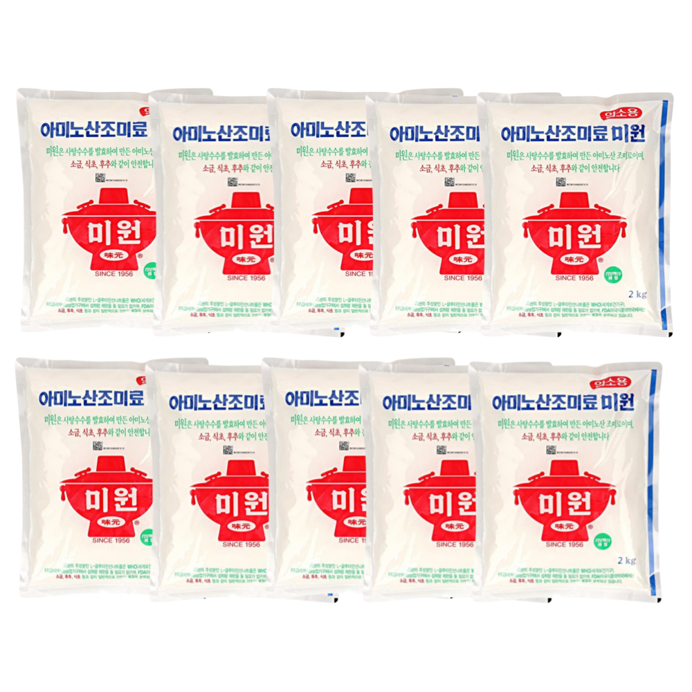 업소용미원 대용량 아미노산 조미료 2kg 10개 대상 청정원 감칠 맛 : 유지상회