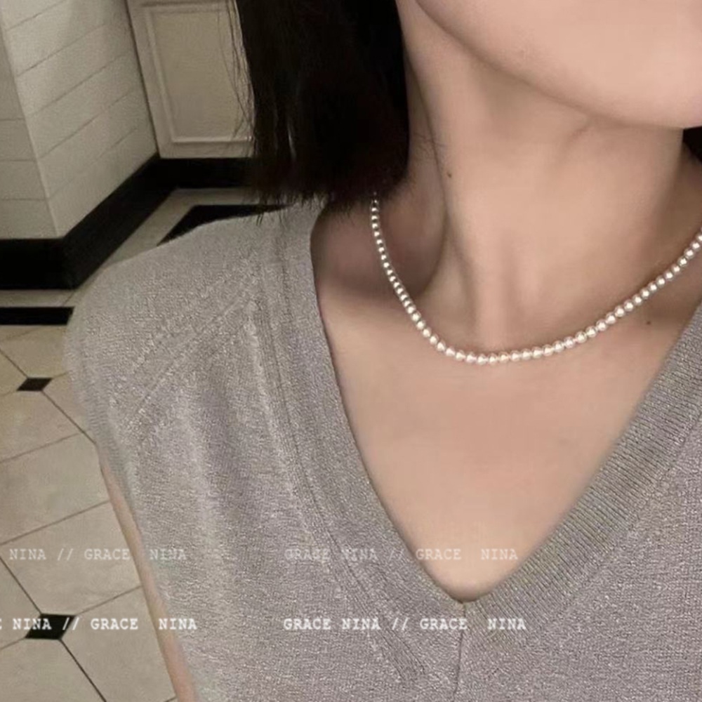 미녀와순정남 36회 이영은 목걸이 실버 고명동 진주 럭셔리 의상 옷 패션 - 상품 이미지