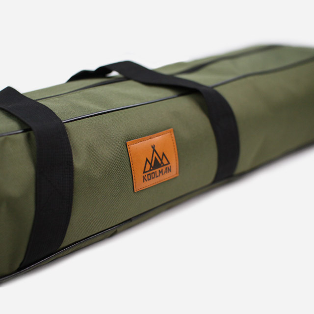 KOOLMAN 쿨맨 캠핑 폴대 가방 컴팩트 수납 정리 98cm 올리브그린