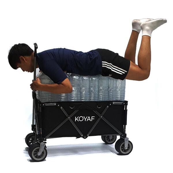 캠핑웨건 접이식 광폭 타이어 테이블 브레이크 대형 웨건 3종 폴딩 카트 손수레