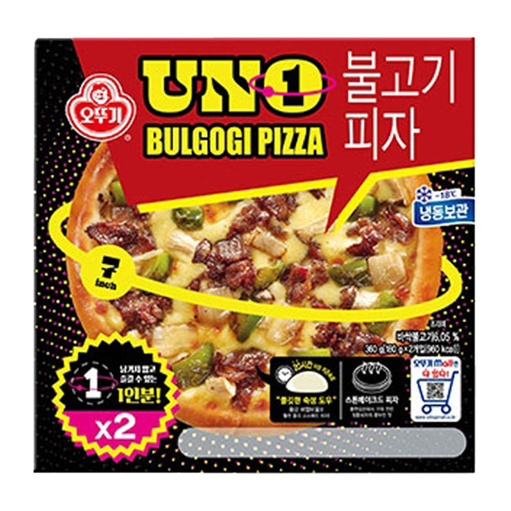 오뚜기 불고기 피자 UNO 360g 2인분 - 상품 이미지