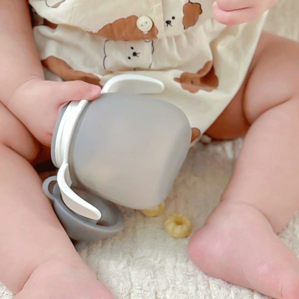 꼬꼬노리 멜럽봉봉 짜먹는 실리콘 스파우트컵 아기 빨대컵 국산 청소솔포함 유아 어린이집 물병