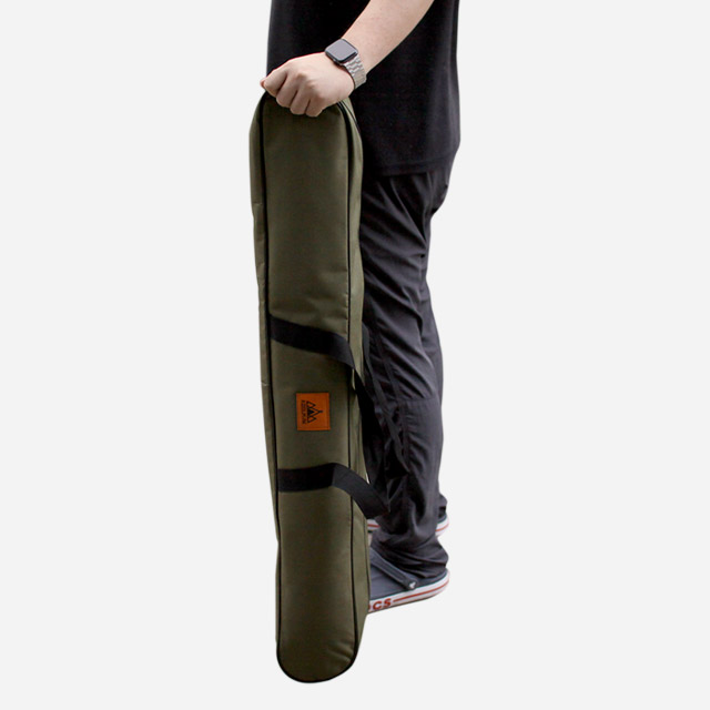 KOOLMAN 쿨맨 캠핑 폴대 가방 컴팩트 수납 정리 98cm 올리브그린