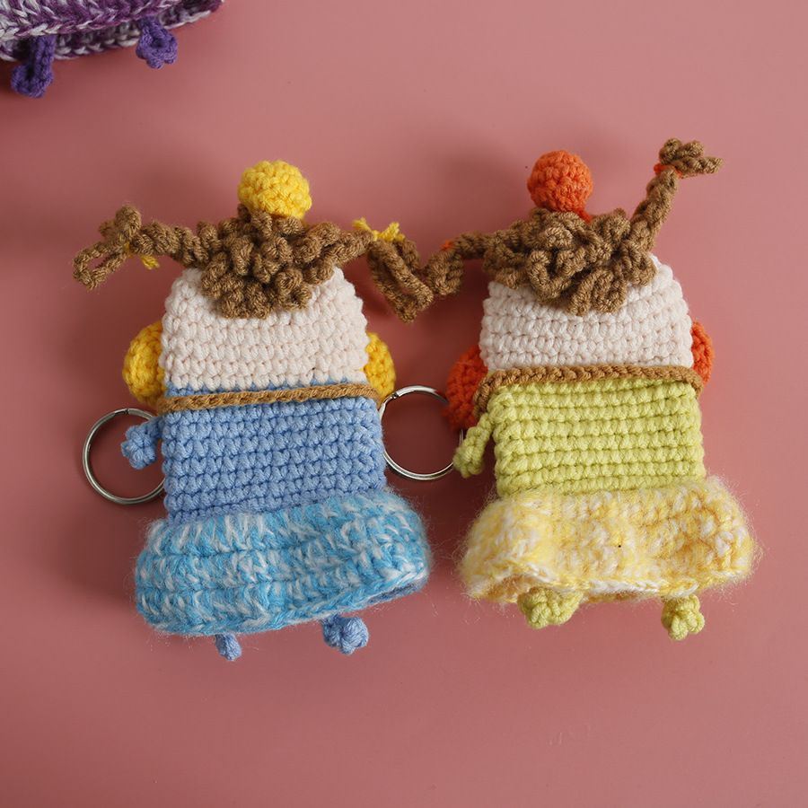 언제나B 뜨개키링 차키 손뜨개 인형 우정 자동차 니트 가방 키홀더 열쇠고리 여성 키링 keyring 에어팟 파우치