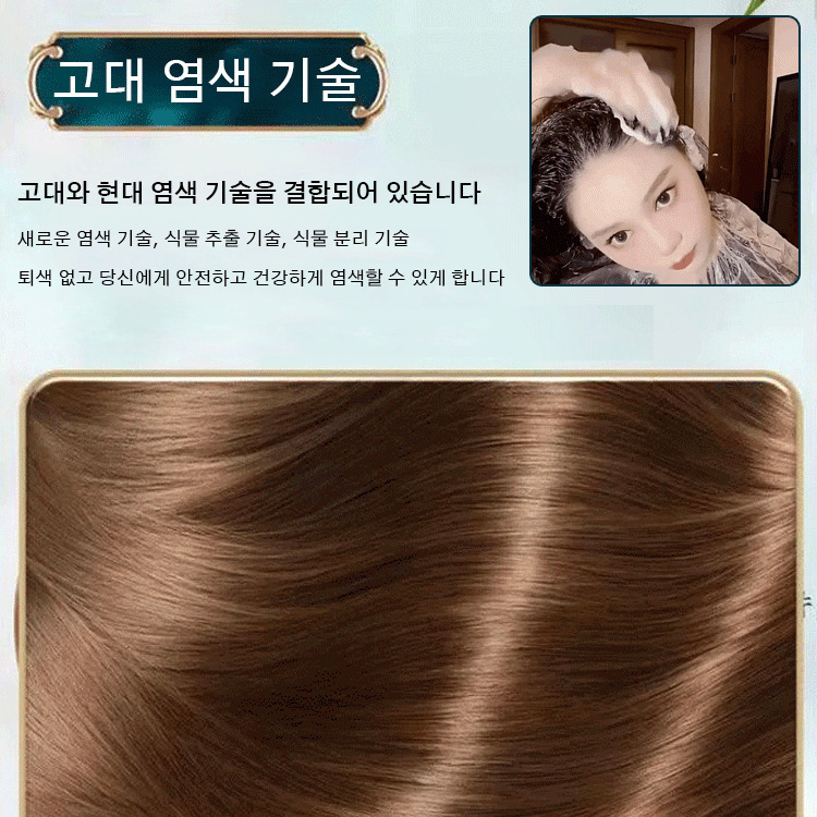 [식물 추출 헤어케어] 식물 거품 염색약 새치머리염색약 친피부 거품 사용 쉬움 백발 커버 500ml : 뷰티 오아시스