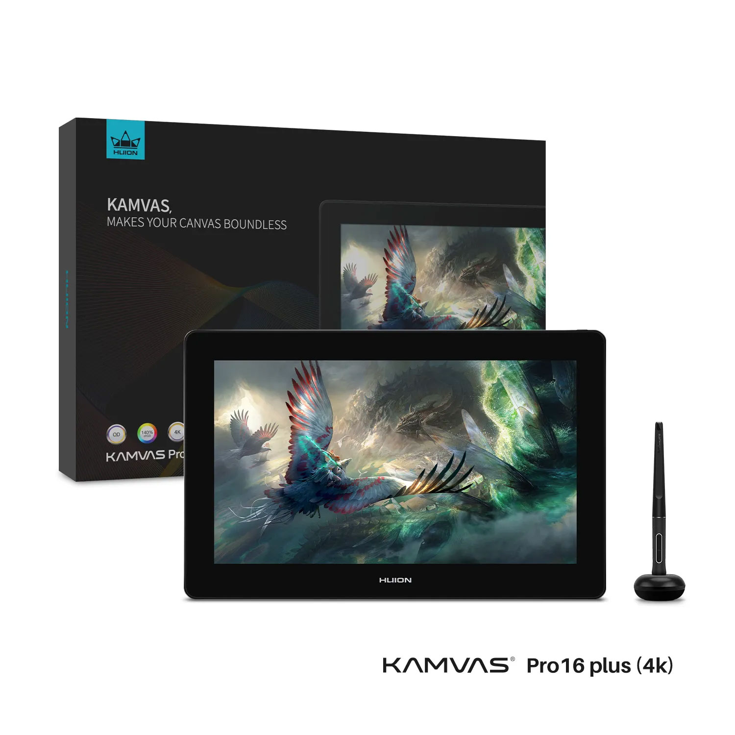 휴이온 HUION KAMVAS PRO 16 PLUS 4K 액정타블렛 판타블렛 펜타블렛 - 상품 이미지