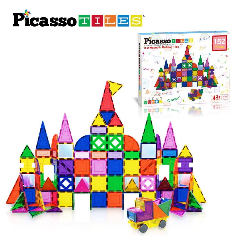 피카소타일 창의력 자석블럭 놀이 마그네틱 152pcs - 상품 이미지