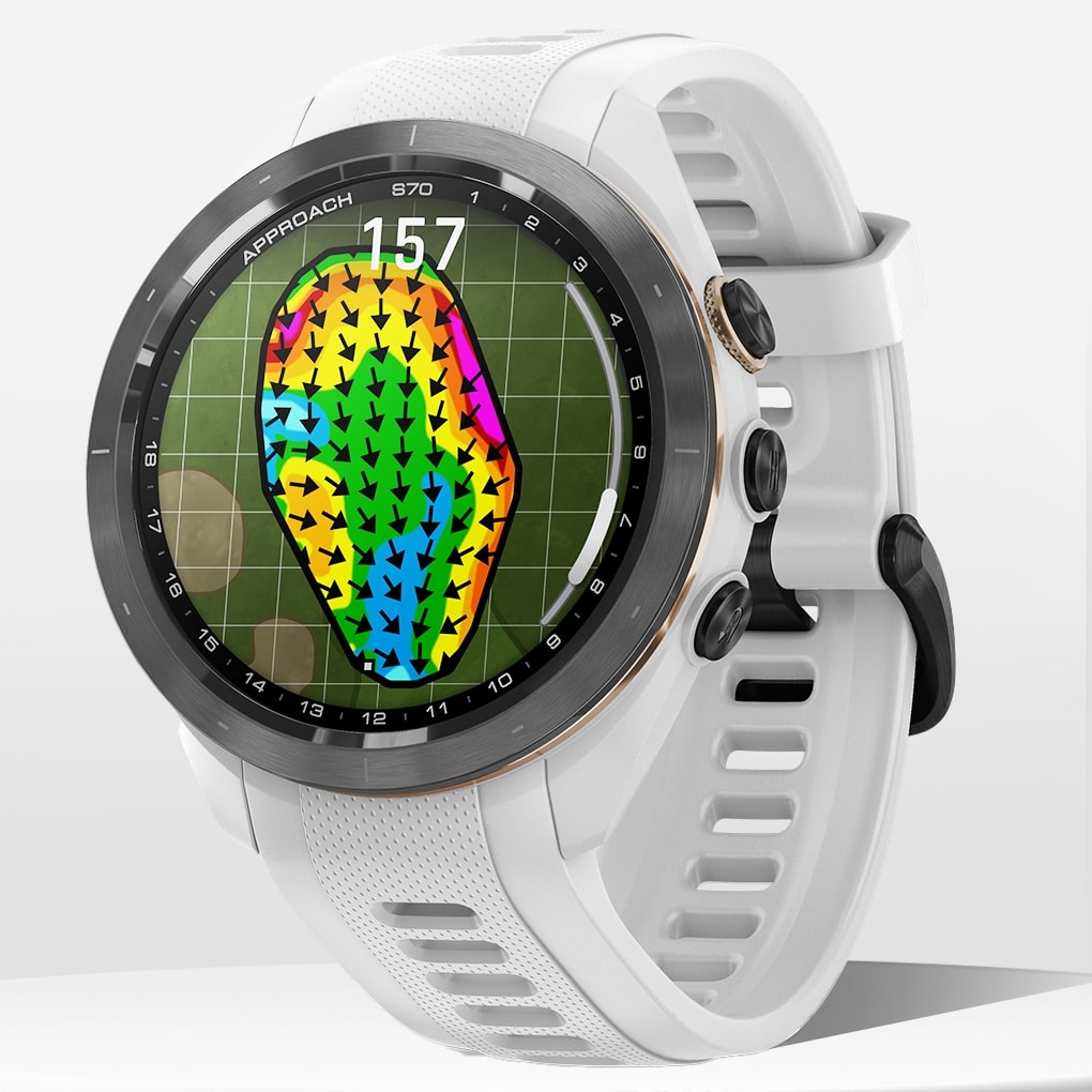 가민 어프로치 S70 GC GPS 골프 스마트워치 화이트, 42mm - 상품 이미지