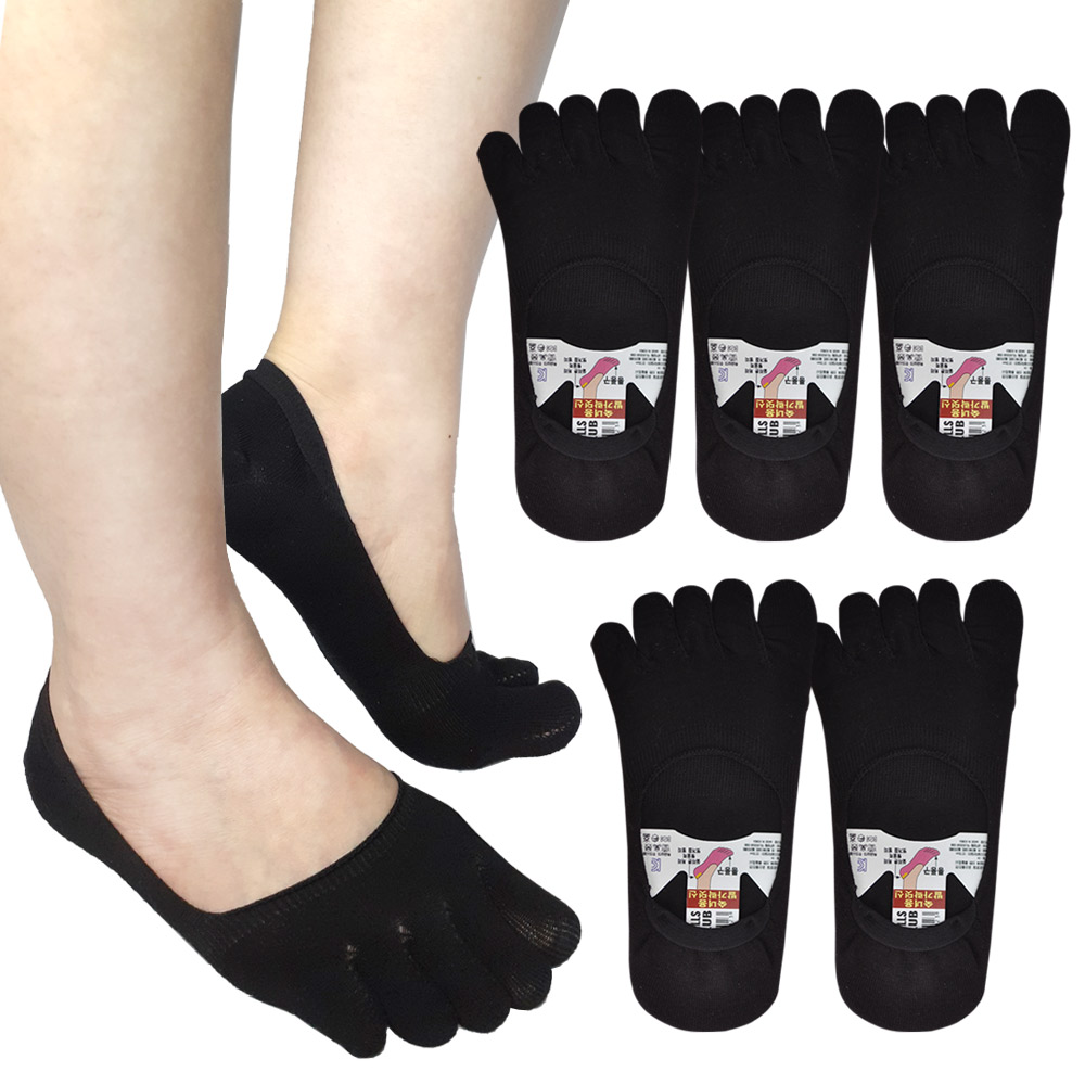 비버리힐즈 폴로클럽 여성용 페이크 무지 덧신 통풍 발가락양말 5족 - 상세 이미지 5