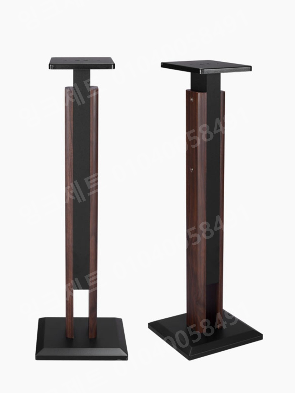 우퍼거치대 스피커 HIFI 오디오 삼각대 우드 철재 다리 - 상품 이미지