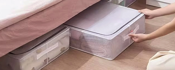 침대밑수납 이불정리함 언더베드 이불보관함 의류 수납정리 - 상세 이미지 4