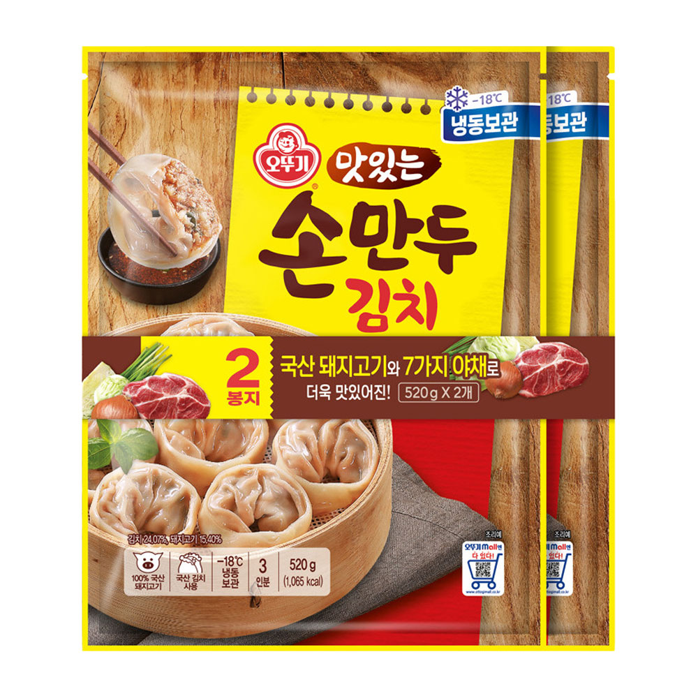 오뚜기 맛있는 손만두김치 520g 2개 - 상품 이미지