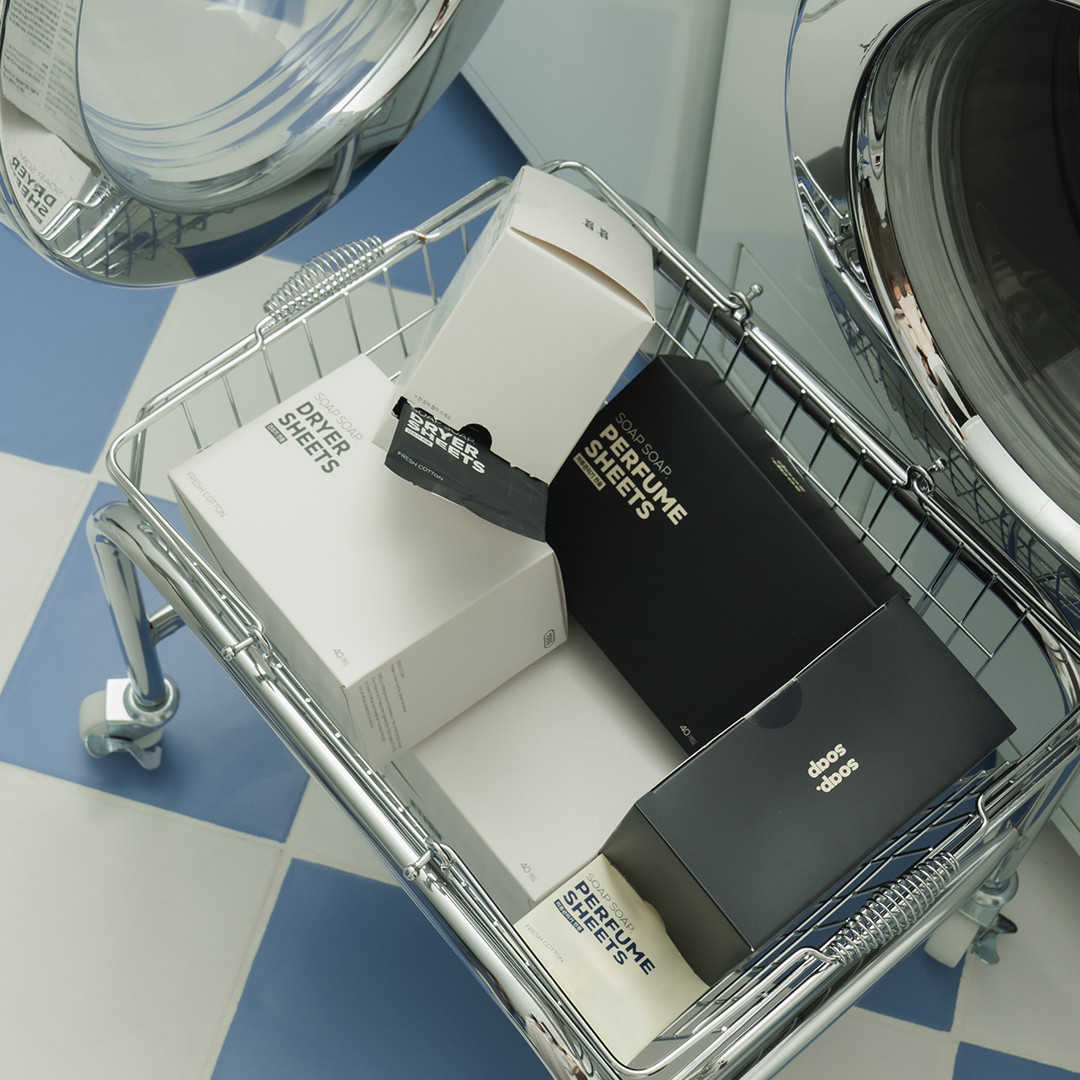 소프소프 드라이 퍼퓸시트 40매입 x 4 set - 건조기 의류관리기 향기 시트