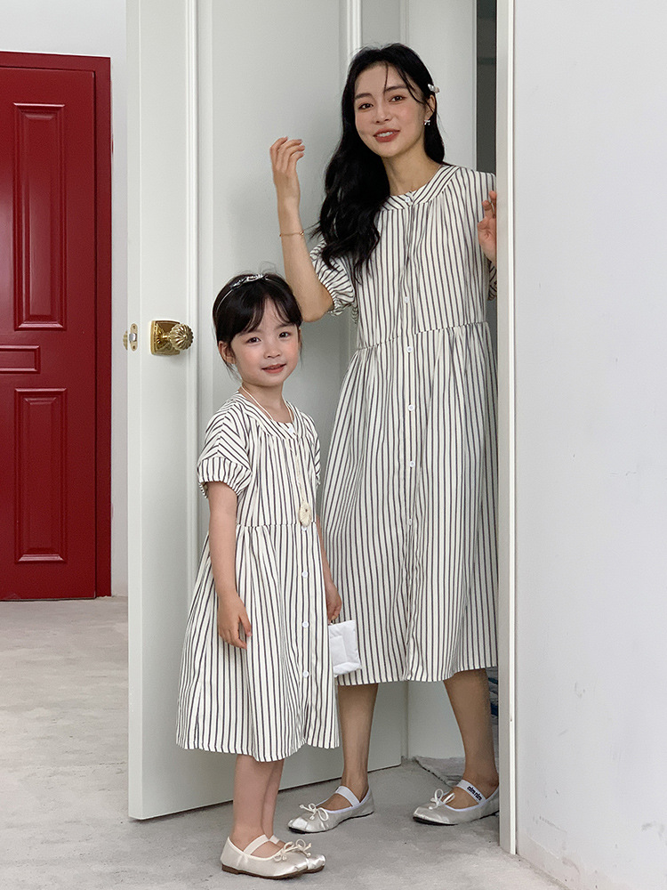 패밀리룩 맘커플룩 바캉스룩 여름원피스 반팔원피스 - 상세 이미지 4