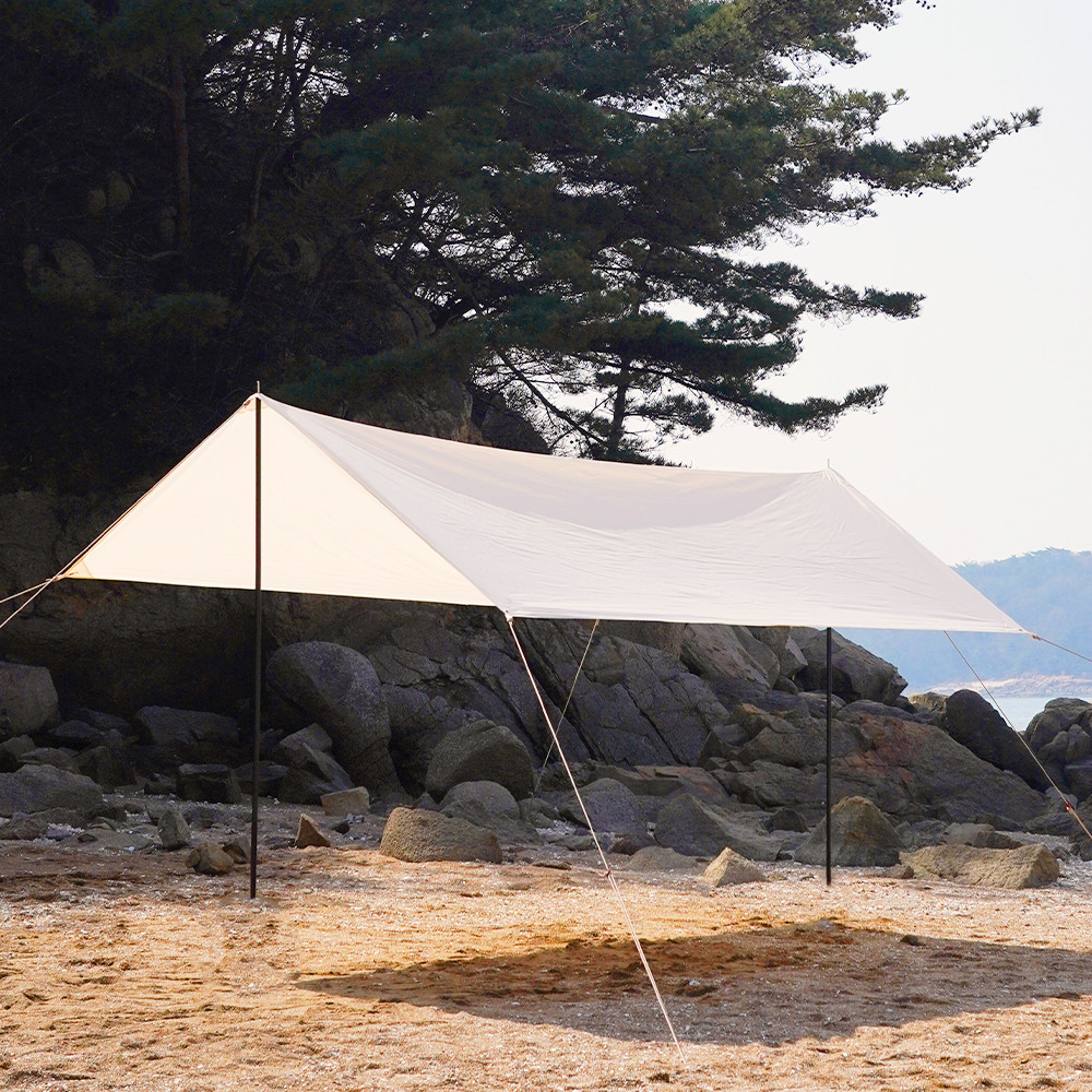 [불스원] 캠핑용품 캠크루 감성 캠핑 자외선 차단 그늘막 헥사 타프 - 상세 이미지 3