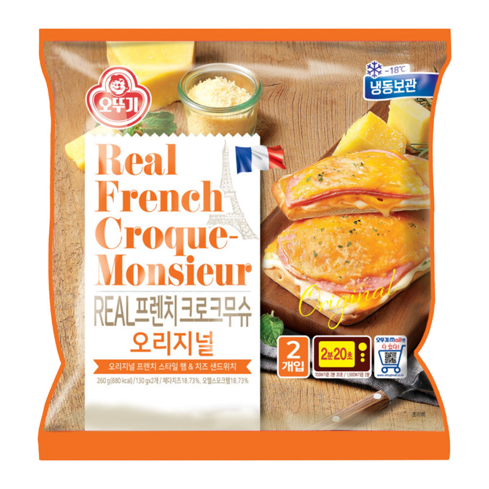 오뚜기 리얼 프렌치 크로크무슈 오리지널 130g 4개 - 메인 이미지