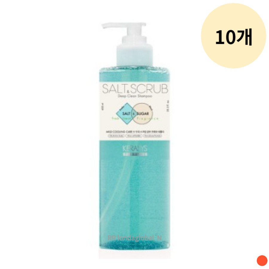 케라시스 솔트 스크럽 샴푸 프레쉬 네롤리 600ml 10개 : 비엔엠코리아