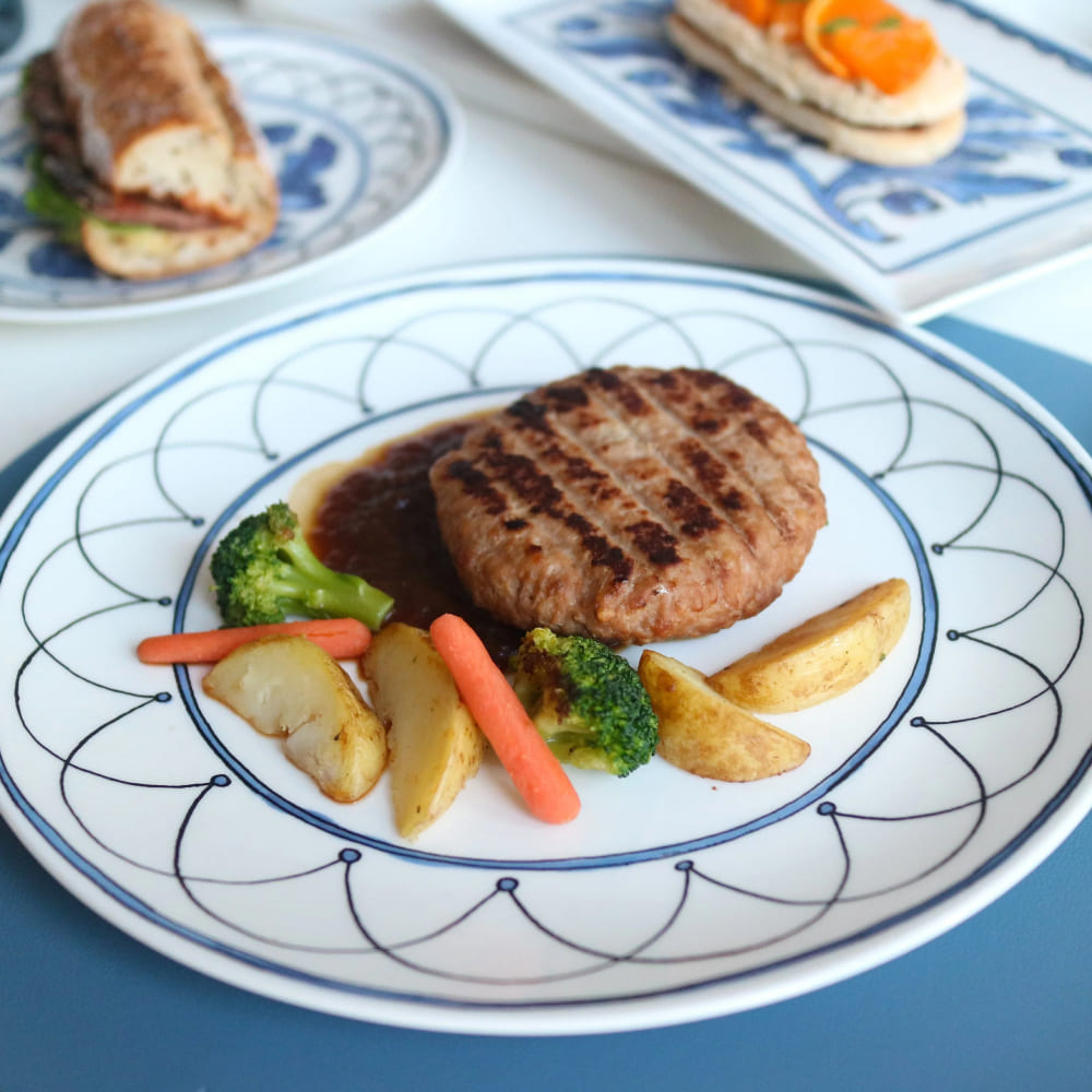트위그뉴욕 헤리티지 몰리해치 8인치 블루버드 꽃무늬 샐러드 빈티지 디저트 접시 - 상세 이미지 4
