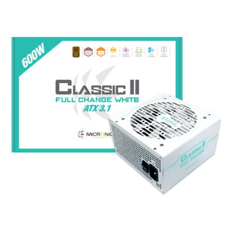 마이크로닉스 Classic II 풀체인지 600W 80PLUS BRONZE ATX3.1 화이트