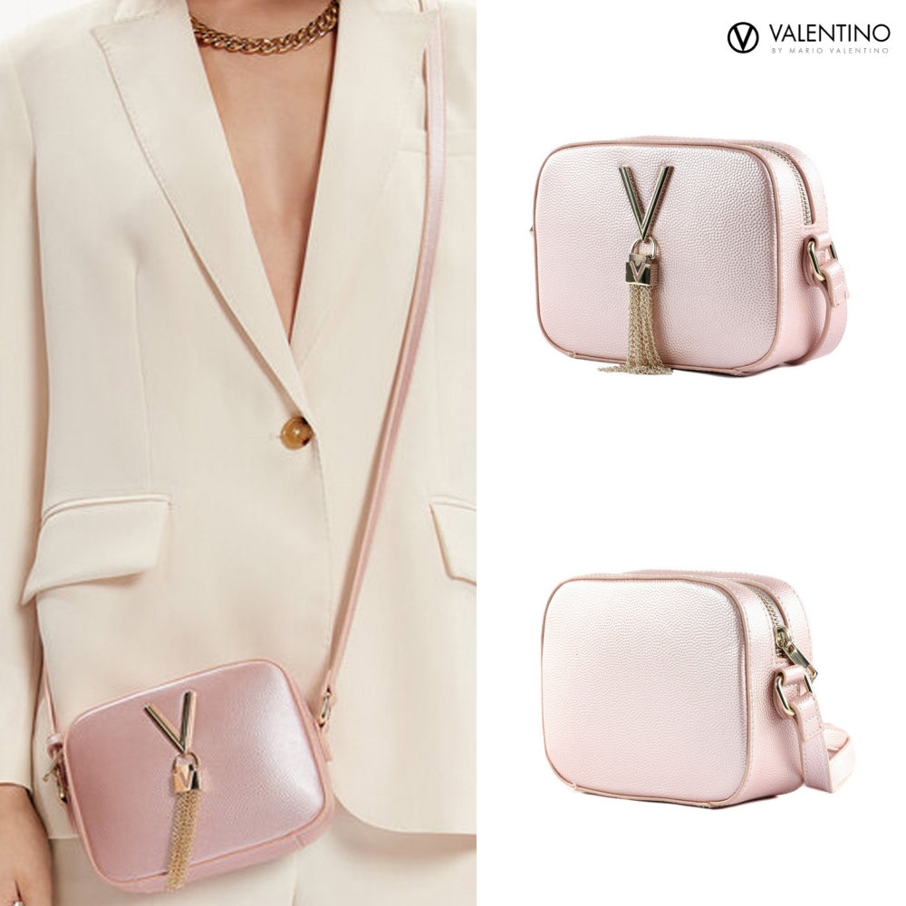발렌티노 마리오 디비나 크로스백 숄더백 여성가방 VBS1R409G ROSA METALLIZZATO - 메인 이미지