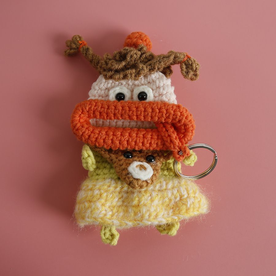언제나B 뜨개키링 차키 손뜨개 인형 우정 자동차 니트 가방 키홀더 열쇠고리 여성 키링 keyring 에어팟 파우치