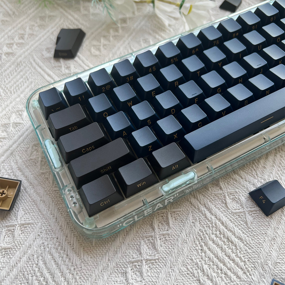 다예 블루 사무라이 측각 키캡 ABS 이중사출 체리 145키 GMK 독거미 다얼유 한무무