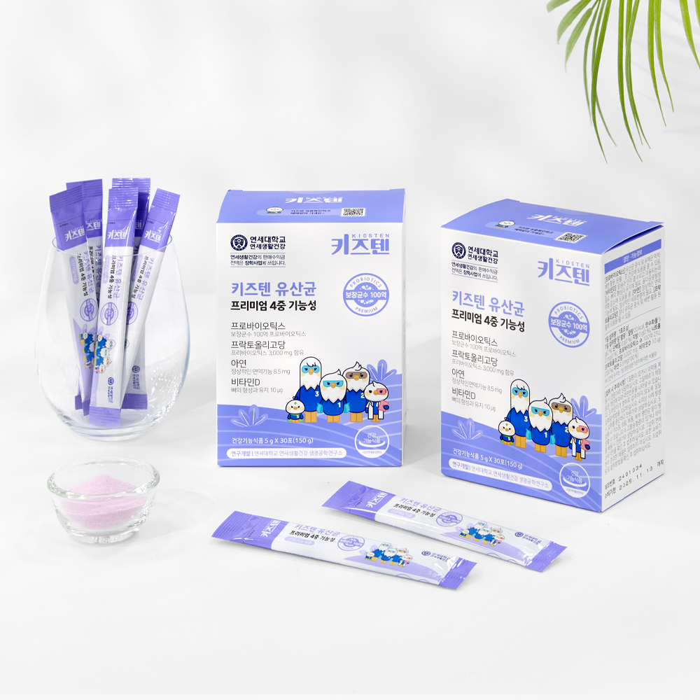 연세 키즈텐 유산균 100억 프로바이오틱스 어린이 유아 초등학생 유산균 30포, 1개