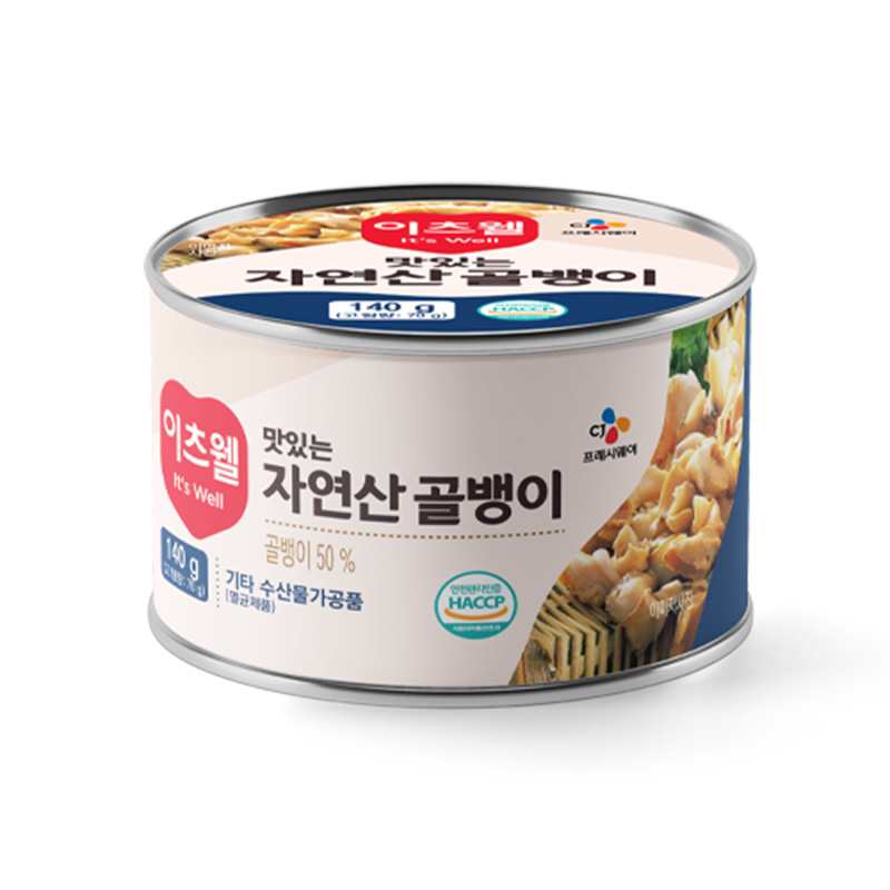 이츠웰 골뱅이캔 140g, 1개 : CJ프레시웨이