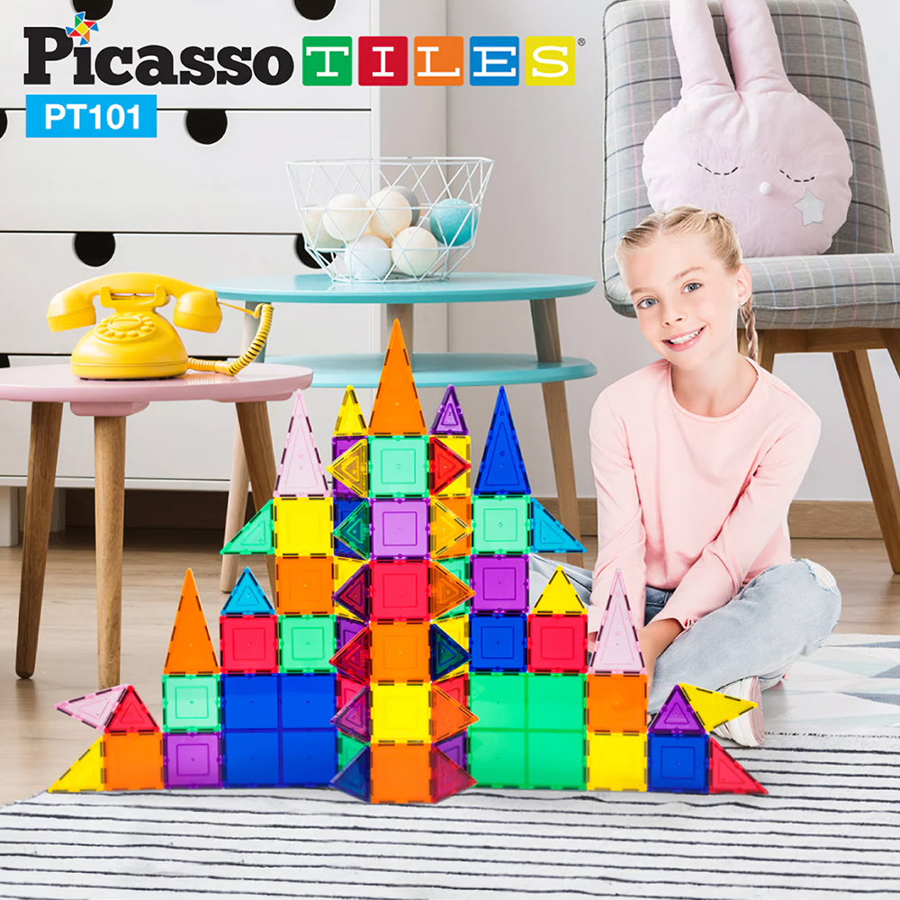 피카소타일 창의력 자석블럭 놀이 마그네틱 101pcs - 상세 이미지 2