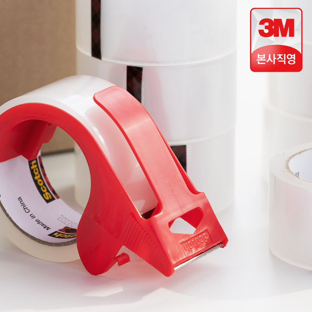3M 스카치 포장용 테이프 3650 (48mmx50m) 8롤 + 디스펜서