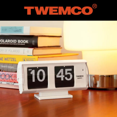 [해외]트웸코 레트로 테이블 시계 QT-30T 탁상시계 플립시계