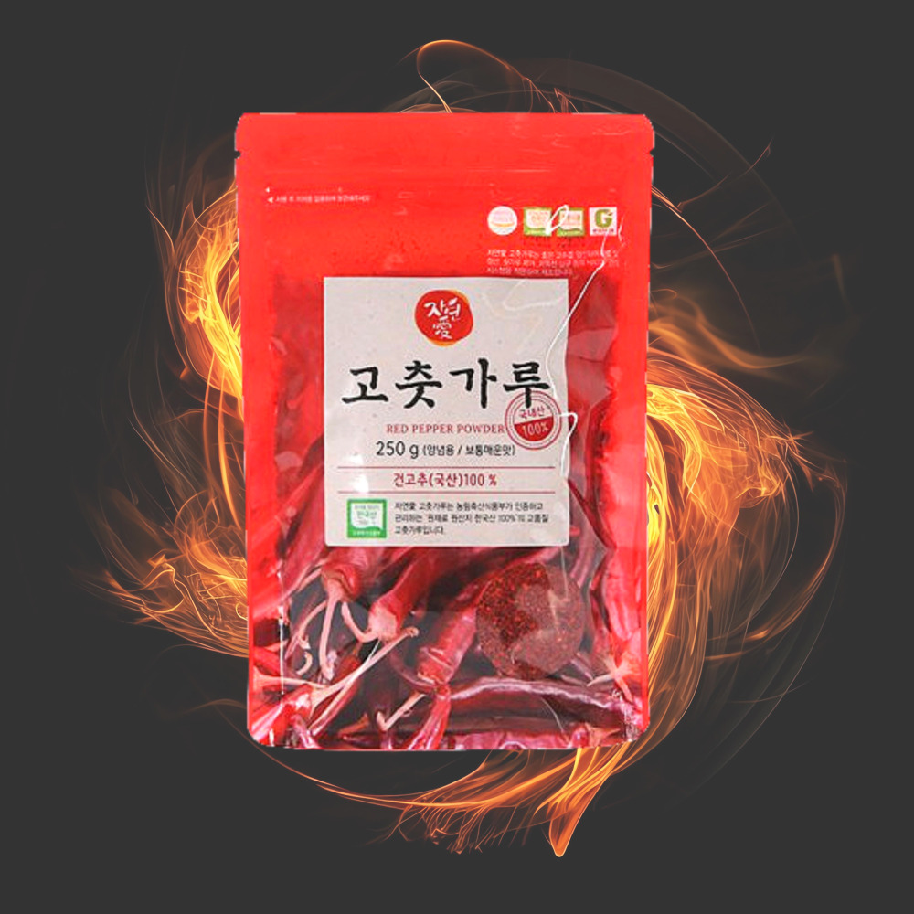 자연애 국산 고춧가루 250g 보통맛 요리용 : 델리쿡
