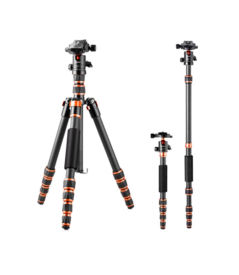 카본 삼각대 카메라 DSLR 여행용 가벼운 5단 삼각대 C225CO 볼헤드포함 KF09 - 상세 이미지 5