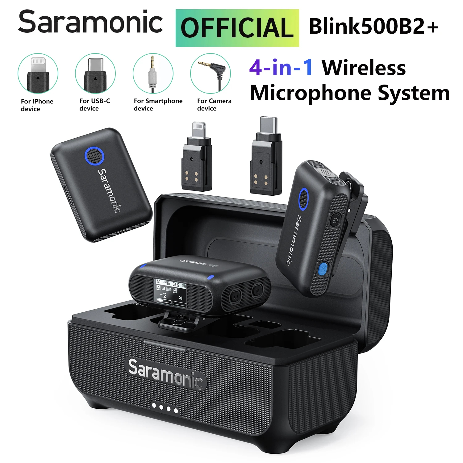 Saramonic 무선 라발리에 라펠 마이크 아이폰 안드로이드 DSLR blink500 B2 - 상세 이미지 2