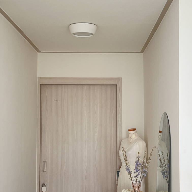 뭉클조명 오름 LED 현관 센서등 원형직부등