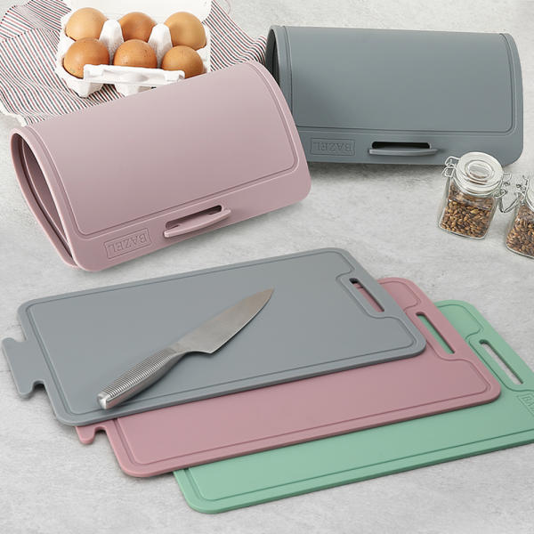 국산 프리미엄 실리콘 도마 양면 이유식도마 소 제품 이미지