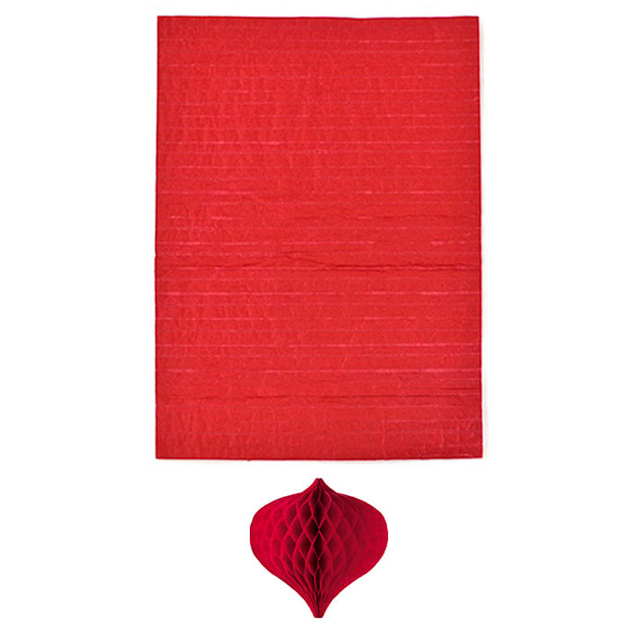 허니컴페이퍼 : 빨강 / 허니컴지 허니컴종이 모빌만들기재료 실사용 후기 | 효과 있을까? - 대표 이미지